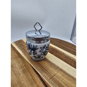 Vintage Meissen Blue Onion Egg‎ Coddler Germany